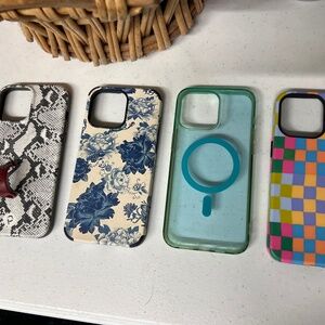 Four – iPhone 15 Pro Max phone cases! Excellent condition
